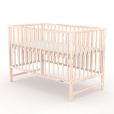 Dětská postýlka New Baby BASIC se stahovací bočnicí přírodní