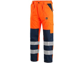 Kalhoty CXS NORWICH, výstražné, pánské, oranžovo-modré, vel. 56