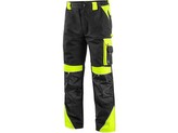 Kalhoty do pasu CXS SIRIUS BRIGHTON, černo-žlutá, vel. 56