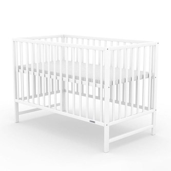 Dětská postýlka New Baby BASIC se stahovací bočnicí bílá