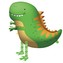 Chodící balonek Dinosaurus - 75 cm