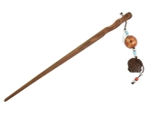 Jehlice do vlasů 18,5 cm, dřevo, kokos, korálek H natural, abstrakt