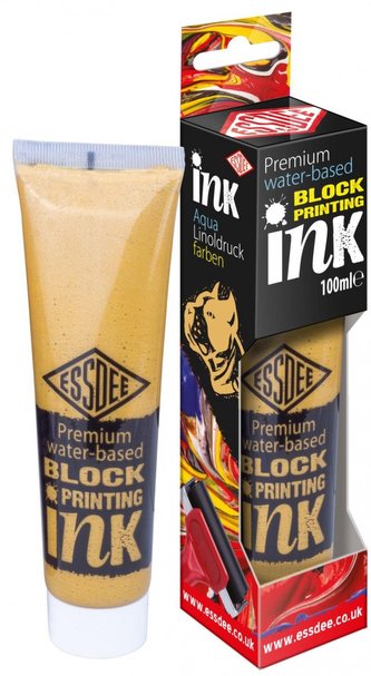 ESSDEE Premium Barva na linoryt metalická v tubě 100ml - Gold ESSDEE Premium Barva na linoryt metalická v tubě 100ml - Gold