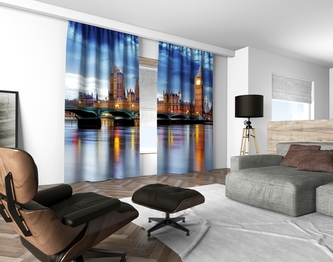 3D dekorační závěs 116V LONDON 2x160x250 cm set 2 kusy MyBestHome 3D dekorační závěs 116V LONDON 2x160x250 cm set 2 kusy MyBestHome