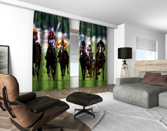3D dekorační závěs 104V JOCKEYS 2x160x250 cm set 2 kusy MyBestHome 3D dekorační závěs 104V JOCKEYS 2x160x250 cm set 2 kusy MyBestHome