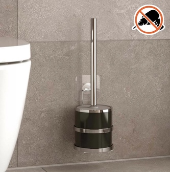 WC set závěsný tmavý chrom