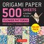Origami Paper 500 Sheets Flower Patterns 4 (10 CM): Tuttle Origami Paper: Double-Sided Origami Sheets Printed with 12 Different