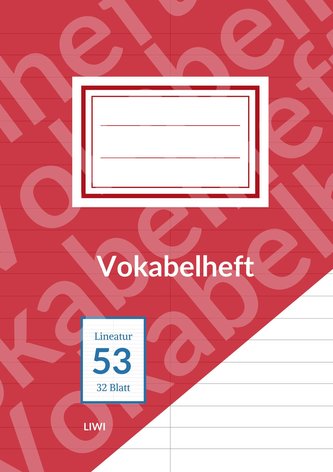 Vokabelheft A5 liniert - Lineatur 53 - 2 Spalten - 32 Blatt - Papier zertifizierte Herkunft