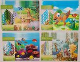 prostírání 6+6ks podl. (41x27, 9,5x9,5), 3D DĚTSKÉ, plast