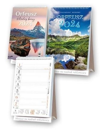 Kalendarz 2024 Biurowy stojący Orfeusz MIX