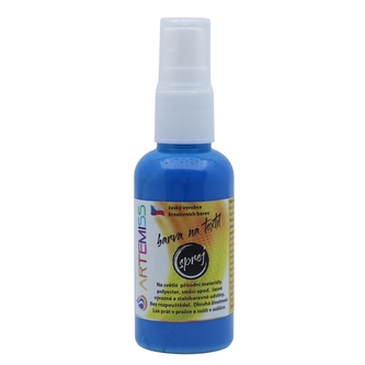 ARTEMISS Barva na textil ve spreji 50g, modrá