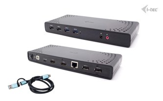 i-tec USB 3.0/USB-C/Thunderbolt, 2x HDMI Docking Station, PD 85W