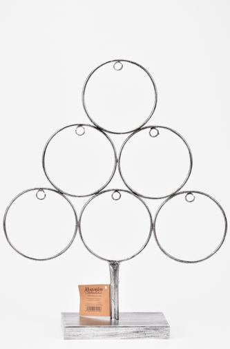 Kovový stromeček 42 cm stříbrný