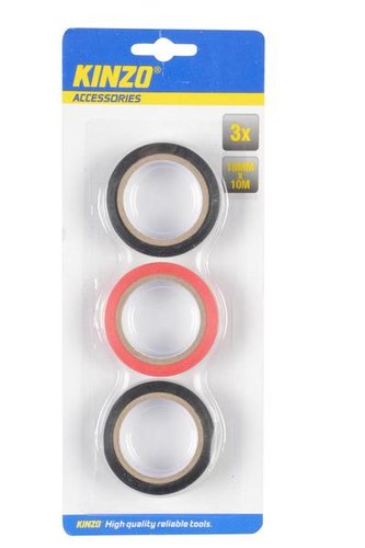 IZOLAČNÍ PÁSKA 3KS 18MM X 10M KINZO IZOLAČNÍ PÁSKA 3KS 18MM X 10M KINZO