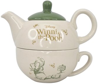 Keramický set na čaj Disney: Winnie The Pooh - Medvídek Pú (15 x 12 x 11 cm)