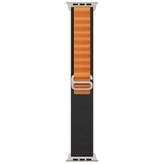 Next One Adventure Loop řemínek Apple Watch 42/44/45/49mm černý/oranžový