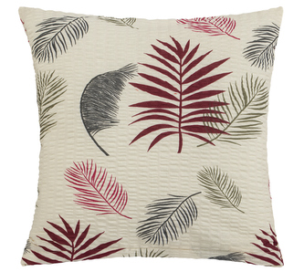 Povláček bavlněný - vínové peříčko - 40x40cm