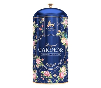Černý aromatizovaný čaj Richard Royal Gardens modrá – 80 g