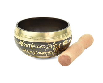 Tibetská mísa s paličkou č. 165 - zdobená  355 g