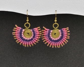 Náušnice drhané Spirála - L