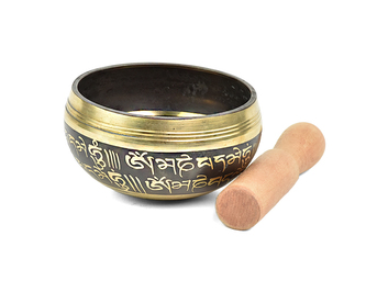 Tibetská mísa s paličkou č. 162 - zdobená  365 g