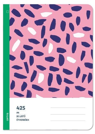 Optys Školní sešit 425 bezdřevý čtvereček - rozinky Optys Školní sešit 425 bezdřevý čtvereček - rozinky