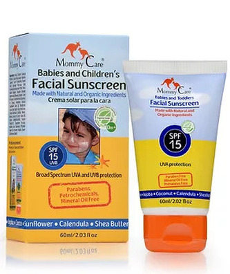 Mommy Care - Minerální Opalovací krém na obličej pro Kojence a Děti 60 ml - SPF 15
