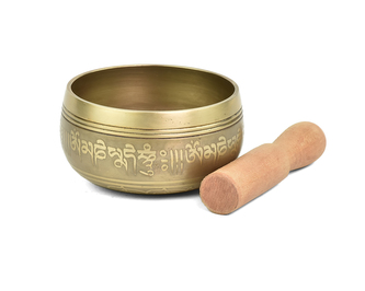 Tibetská mísa zdobená s paličkou č. 171, 400 g