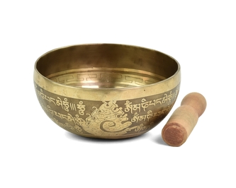 Tibetská mísa s paličkou č. 64 - zdobená 470 g