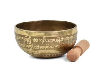 Tibetská mísa s paličkou č. 77 - zdobená 485 g