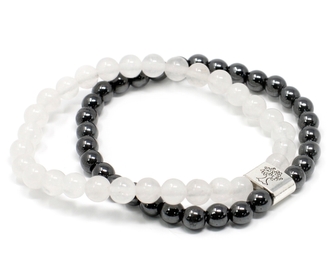 Náramek dvojitý magnetický, křemen