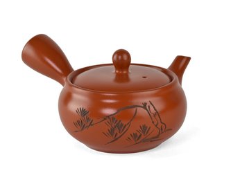 Japonská keramická konvice Kyusu Rostliny krajina 250 ml