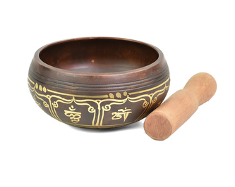 Tibetská mísa zdobená s paličkou č. 186, 420g