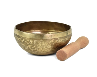 Tibetská mísa s paličkou č. 66 - zdobená 330 g