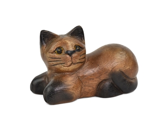 Dřevěná soška Kočička 7 cm