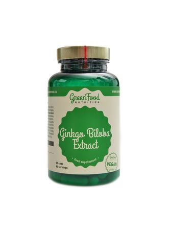 GreenFood nutrition - Ginkgo biloba extract 60 kapslí GreenFood nutrition - Ginkgo biloba extract 60 kapslí
