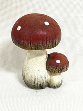 Keramické houby Muchomůrky červené 11,4x8,5x7 cm
