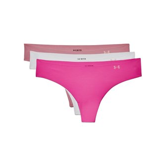Dámske tangá PS Thong 3Pack Pink - Under Armour - Velikost: M