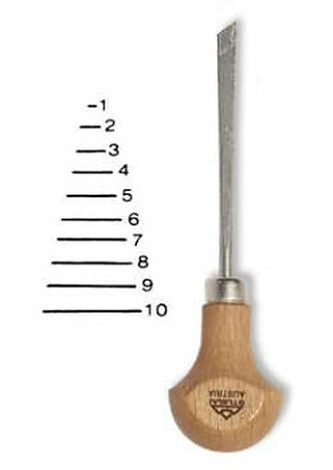 Rydlo Stubai ploché zkosené 5802 – šířka 3mm