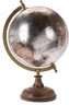 Otočný globus stříbrný 33 cm