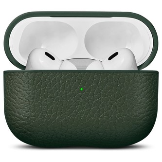 Woolnut kožené pouzdro pro AirPods Pro 2. generace tmavě zelené