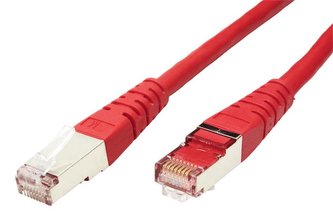 Patch kabel S/FTP Cat 6, 15m - červený