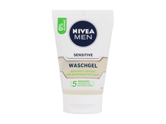 Nivea Men Sensitive Čisticí gel Face Wash 100 ml pro muže