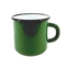 Hrnek smalt 370ml ¤8cm hladký  CZ zelená