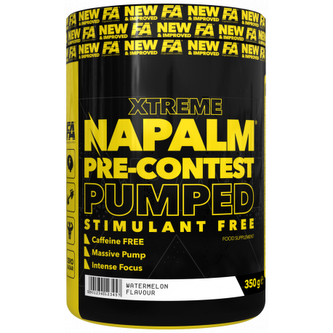 Fitness Authority Napalm Pre-Contest Pumped Stimulant Free 350 g sour watermelon (kyselý meloun)