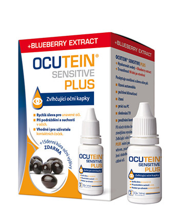 Simply You Ocutein Sensitive Plus zvlhčující oční kapky 15 ml + Ocutein Fresh 15 tob.