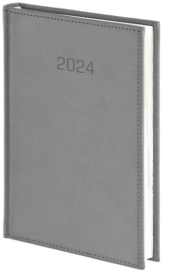 Kalendarz 2024 B6 Dzienny Vivella szary
