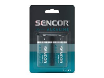 Baterie C (R14) alkalická SENCOR SBA Alkaline 2ks / blistr