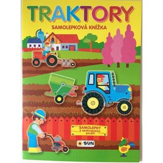 Traktory samolepková knížka k opakovanému použití