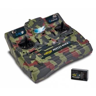 Carson RC souprava FS  Reflex Stick II , 6 Kanál, 2,4GHz Camouflage
